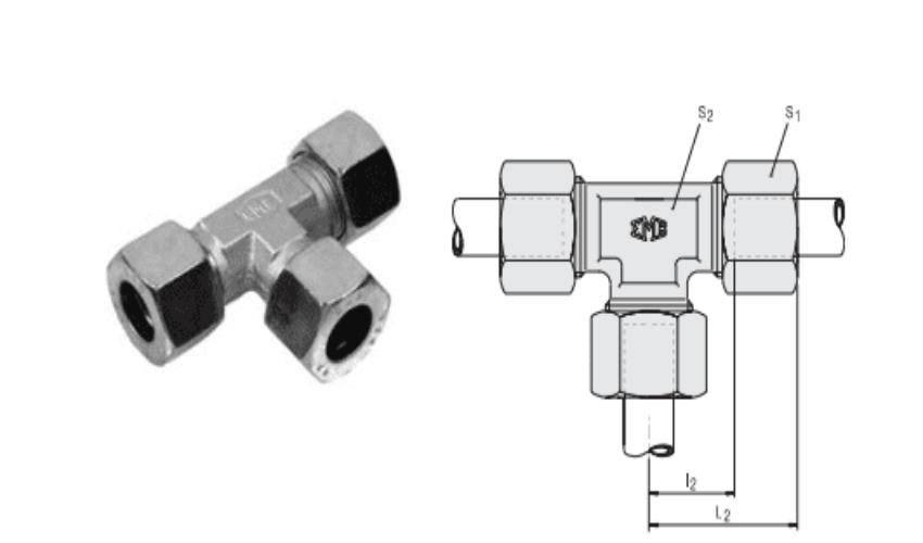 Đầu nối thủy lực hình chữ T